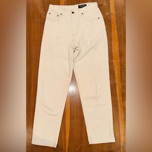 Eddie Bauer Denim Women's wax paper cream “Low-rise” Rise is 11” jeans mom jeans